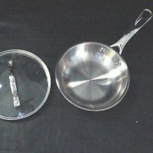 Princess House Mini Stainless Steel Frying Pan with Lid